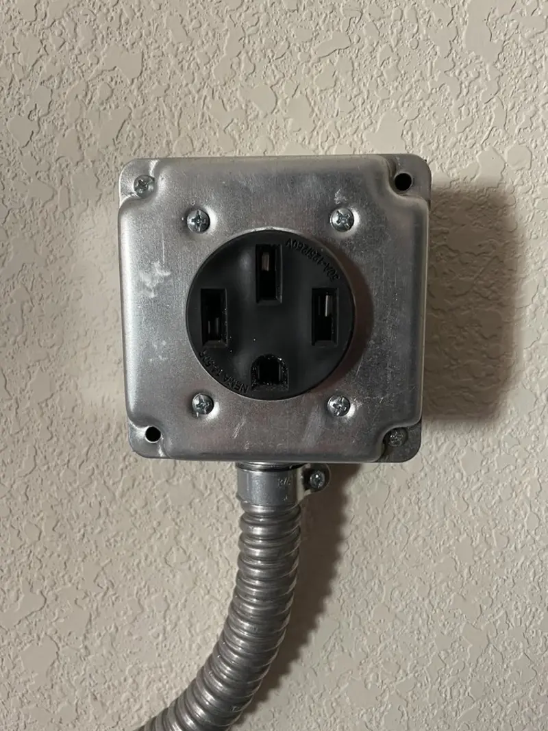 NEMA 14-50 outlet installed for Electrical Panel Upgrade in Pierre